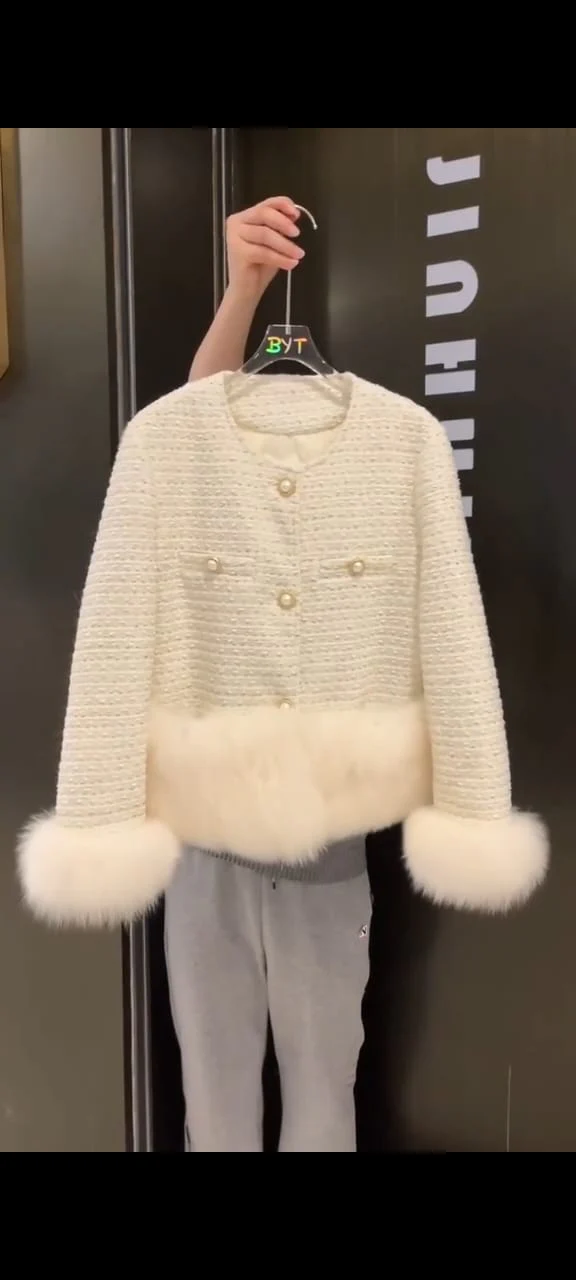 Elegant Textured Winter Jacket