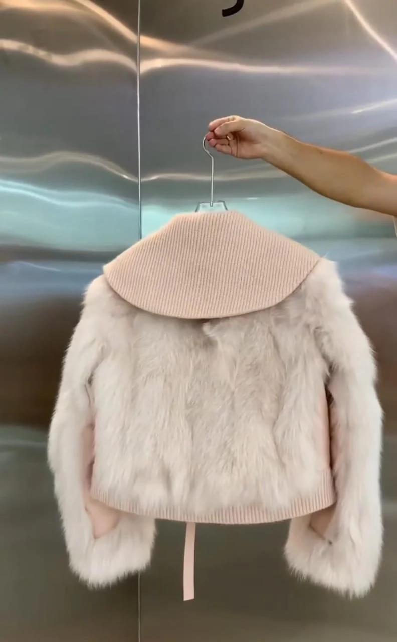 Soft Pink Feathered Sweater - Image 2