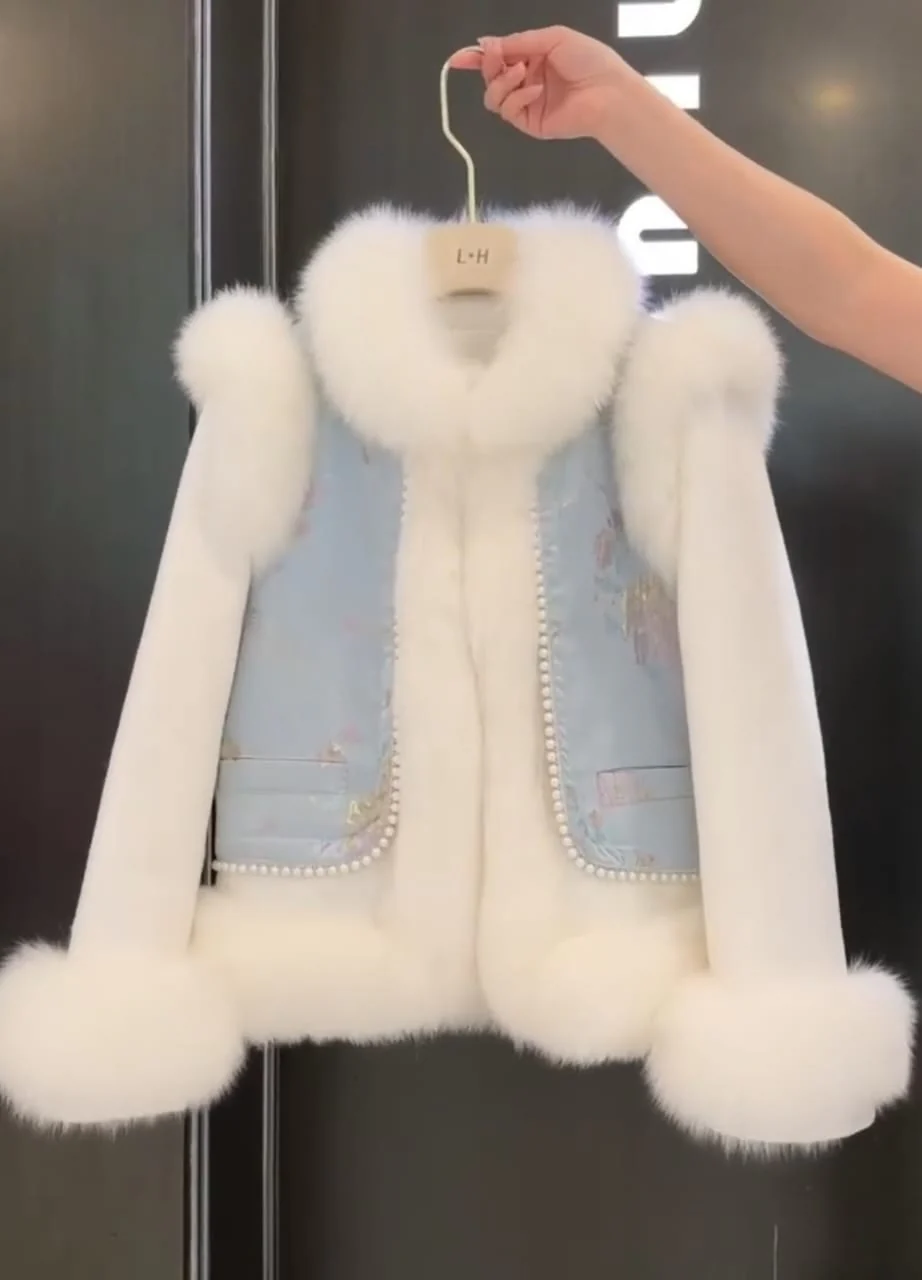Soft Pink Feathered Sweater