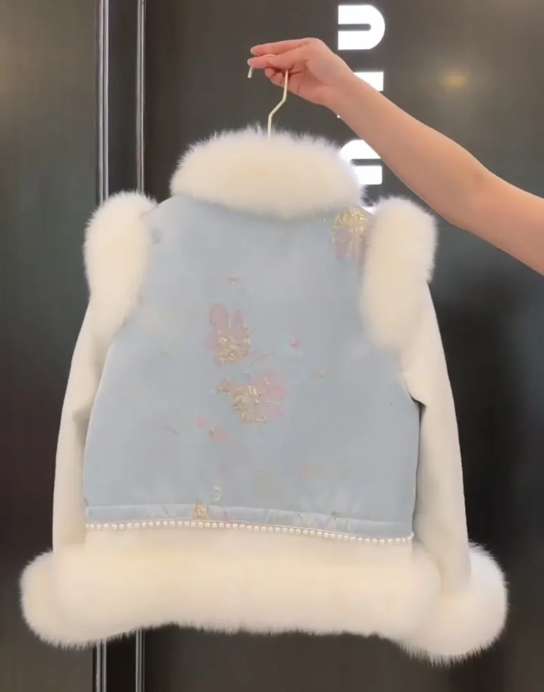 Soft Pink Feathered Sweater - Image 2